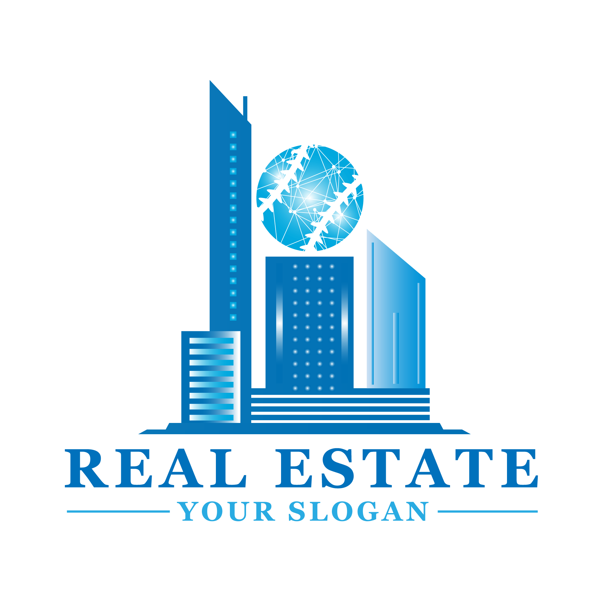 Professional Real Estate Logo Template – GraphicsFamily