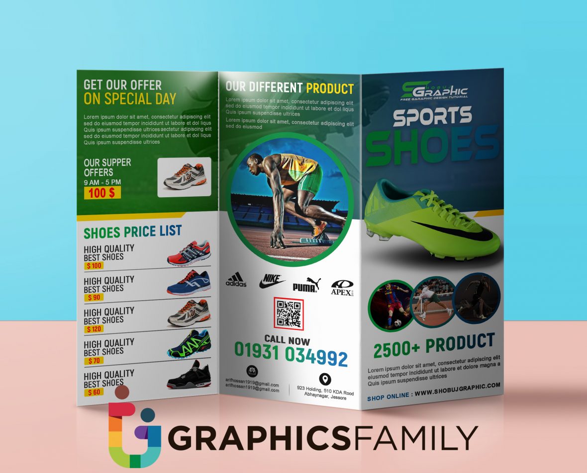Professional-Sport-Shoes-Tri-Fold-Brochure-Design--download-free
