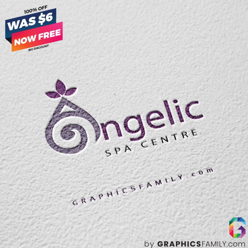 angelic-spa-centre-logo-design-free