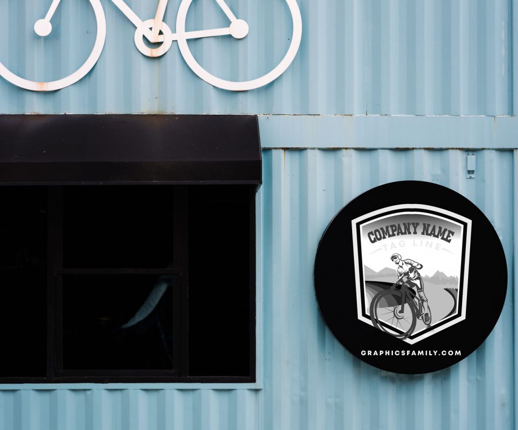 Bike Riding Free Logo GraphicsFamily