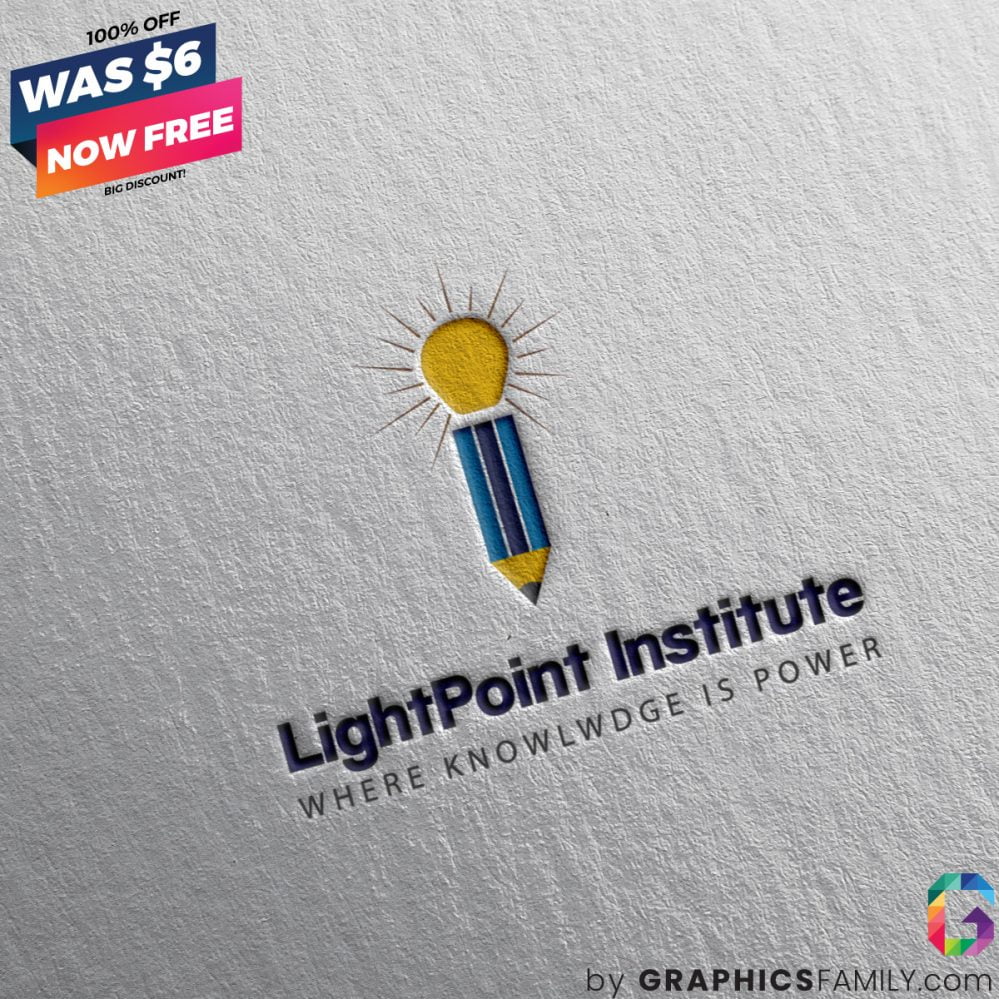lightpoint-institute-logo-template-mockup