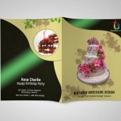 Birthday Event Bi Fold PSD Brochure Design