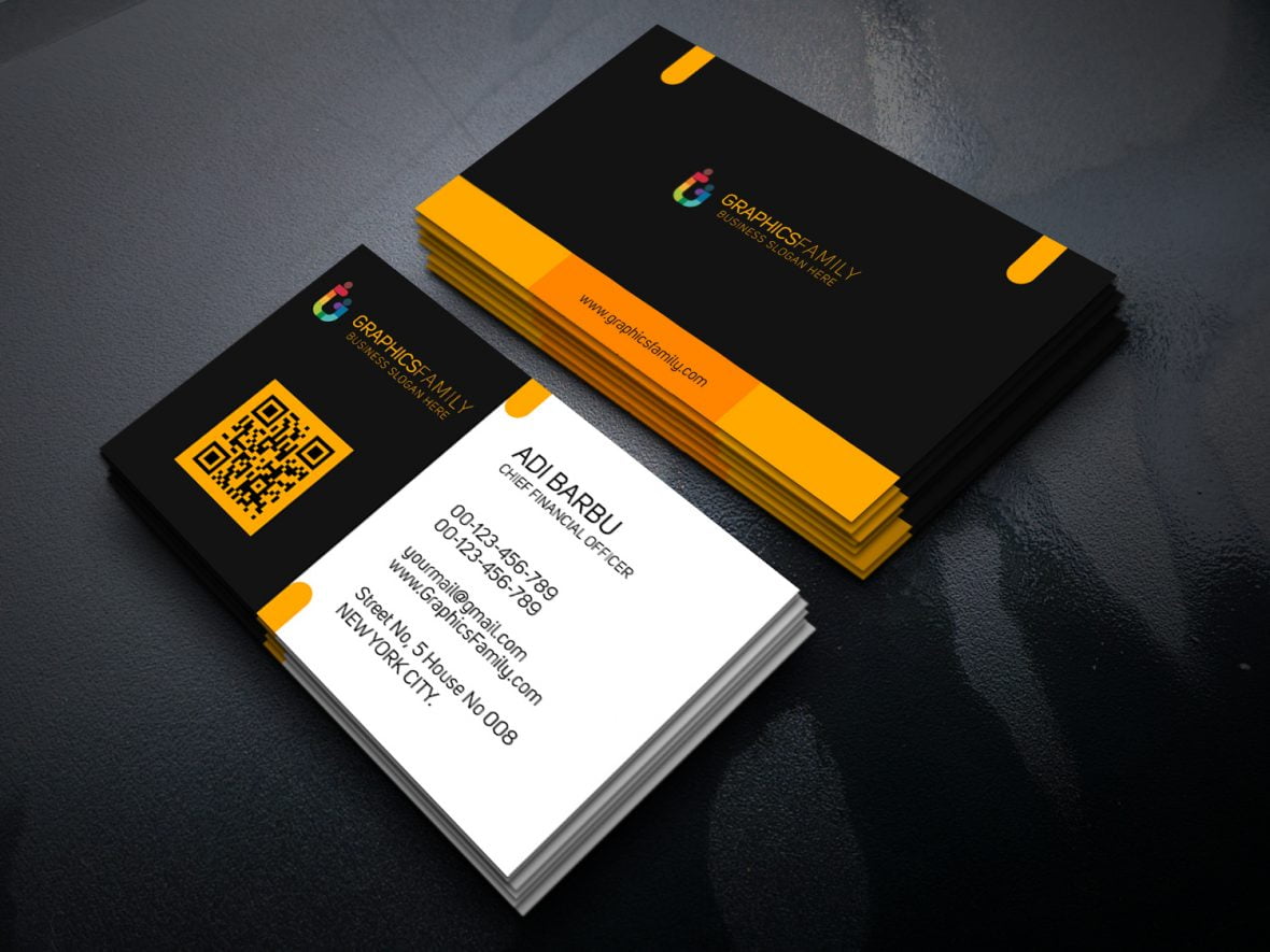 Chief Financial Officer PSD Business Card Template