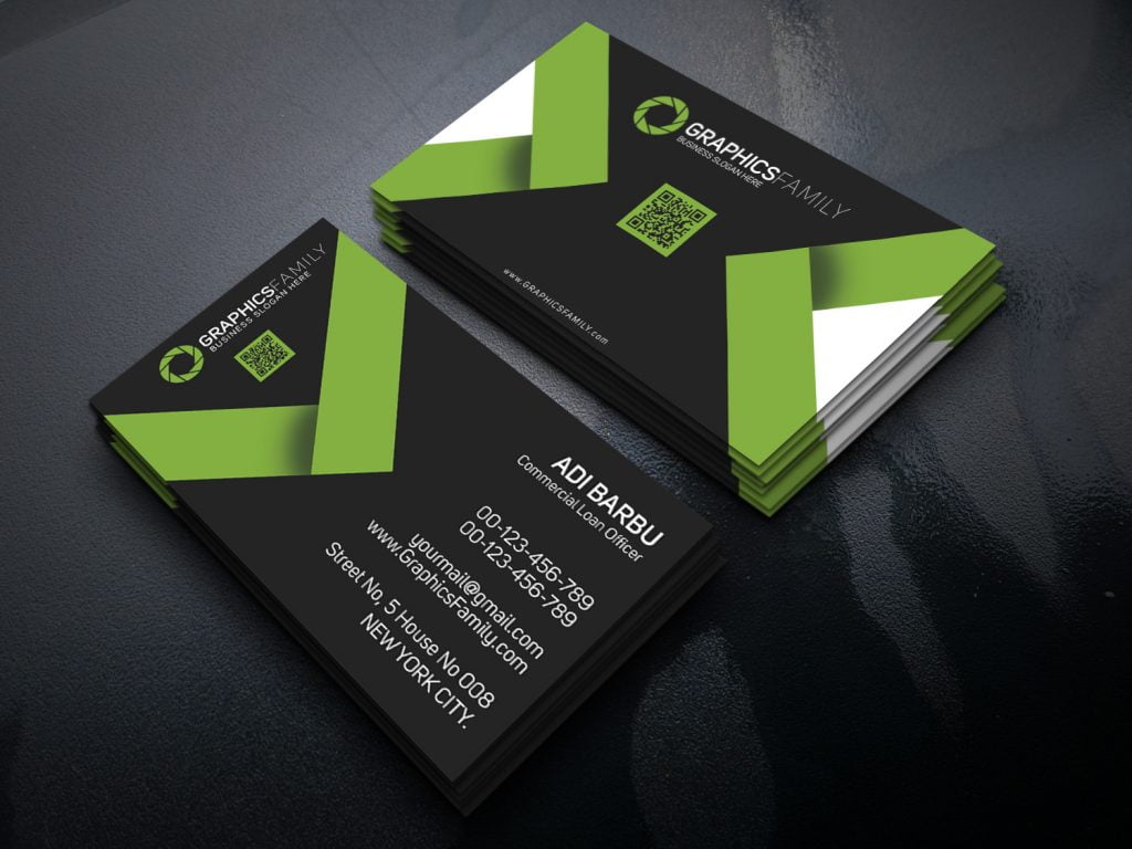 Commercial Loan Officer PSD Business Card Template – GraphicsFamily