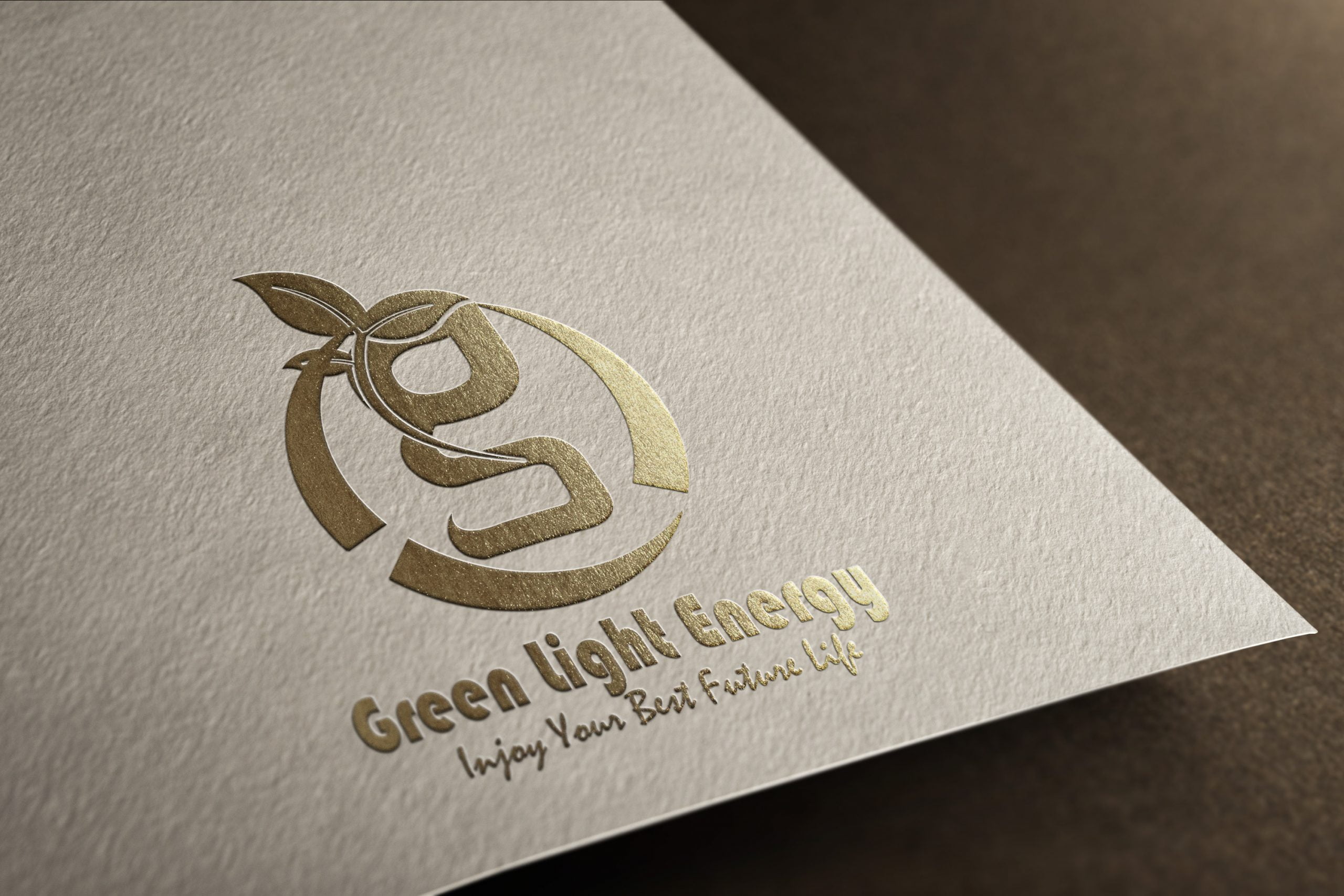 Eco Green Light Energy Logo Design PSD source