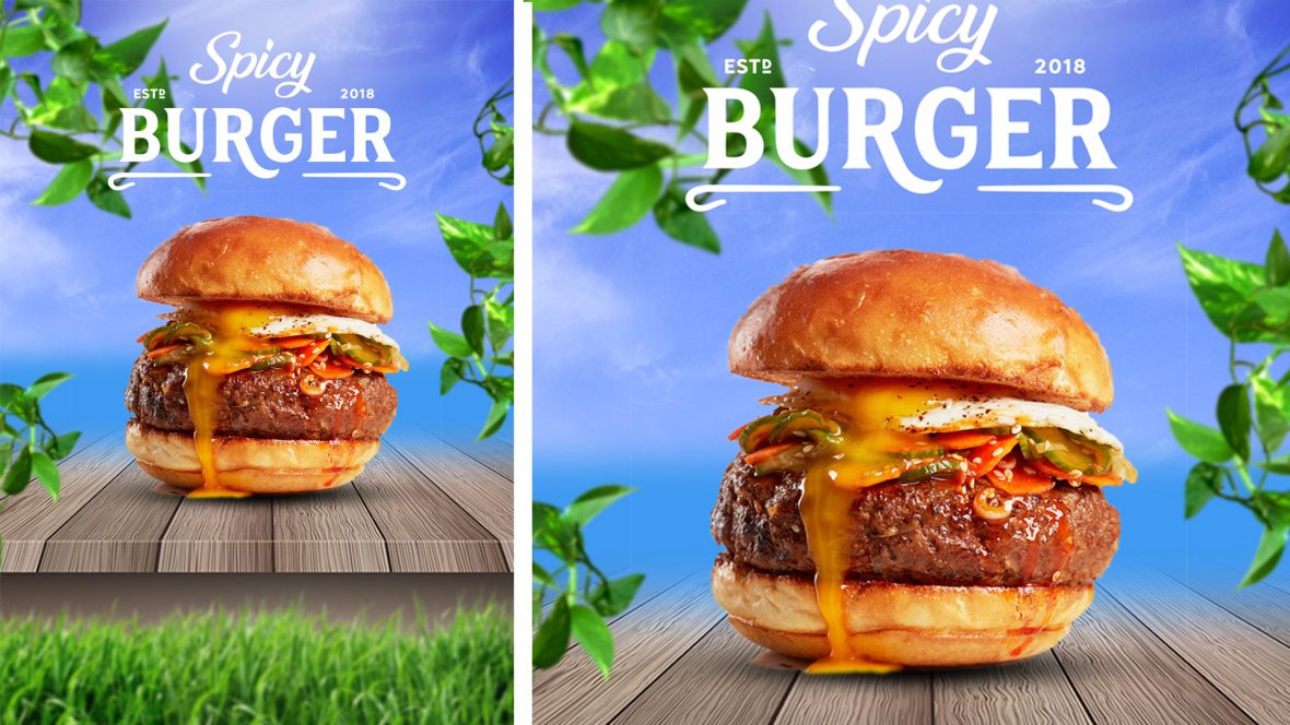 FREE Fast-Food Burger Advertising PSD Poster Design