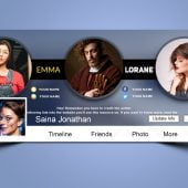 Fashionista Facebook Cover .PSD Template