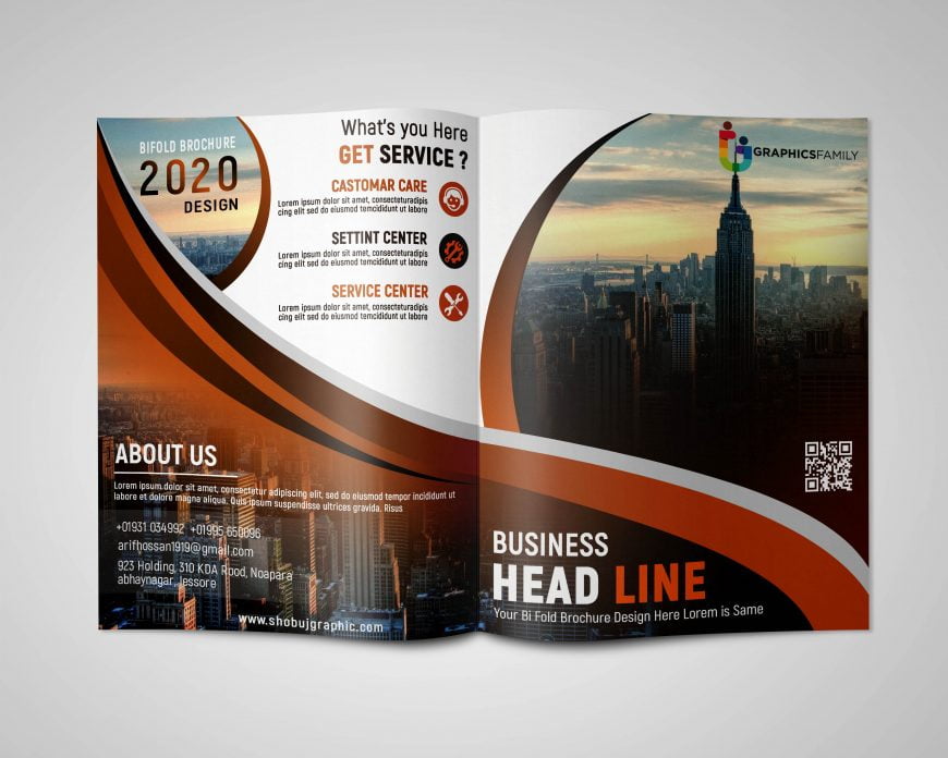 Creative BiFold PSD Brochure Template for all Kinds of Business