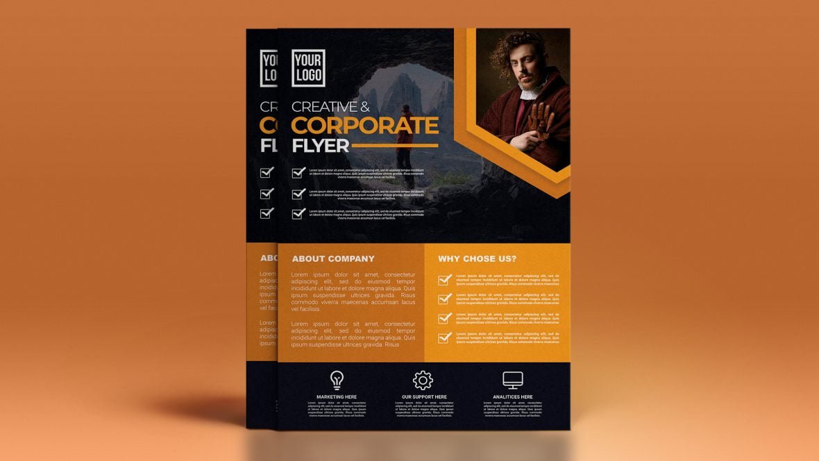Free Creative Corporate .PSD Flyer Design