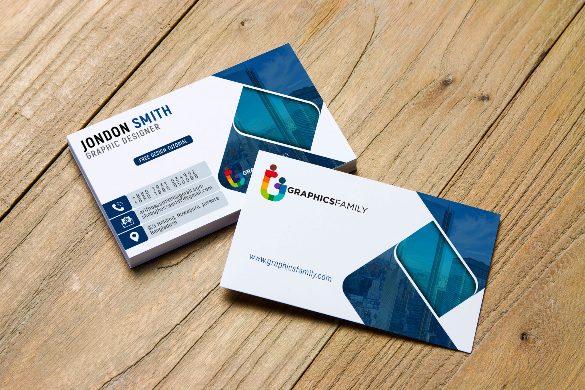 Graphic Artist Professional Business Card Design Template GraphicsFamily