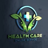 Free Global Health Care PSD Logo Template