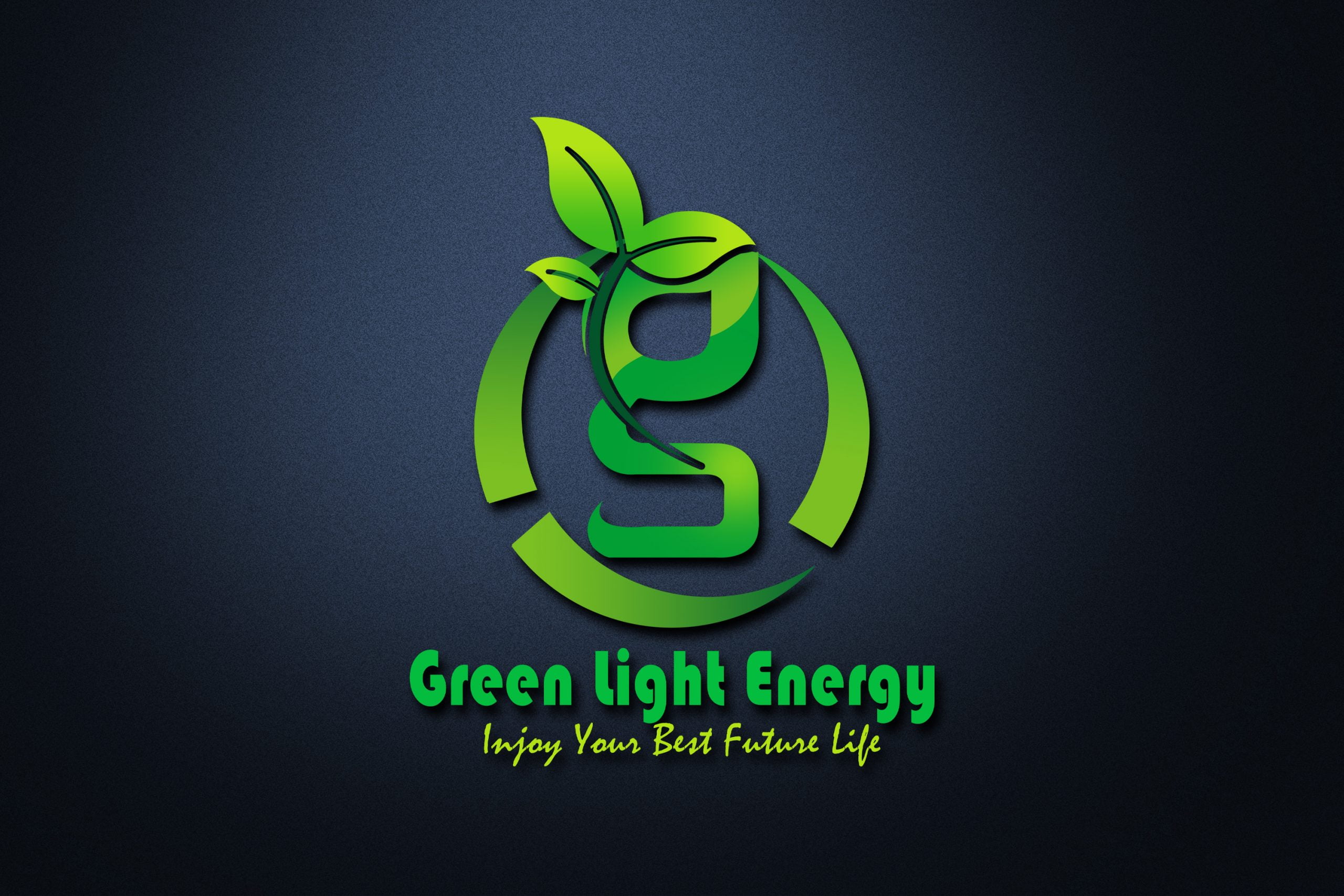 Free PSD Eco Green Light Energy Logo Design Download