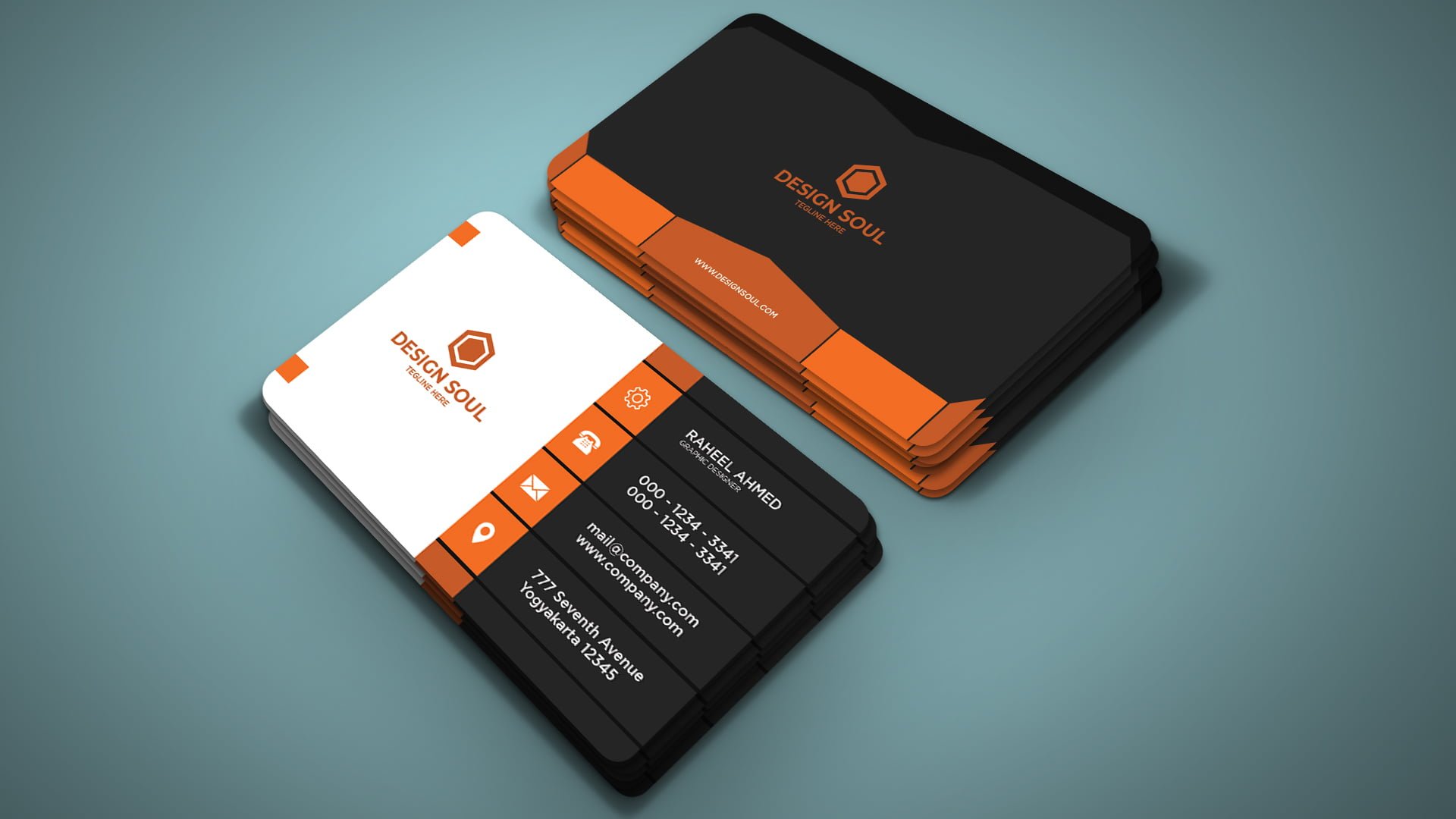 Free Personal Business Card Template GraphicsFamily