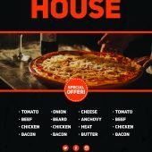 Free Pizza PSD Flyer design