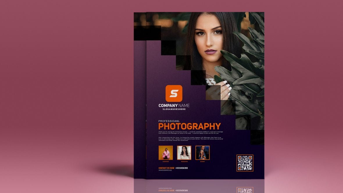 Free Professional Photography Flyer .PSD Template
