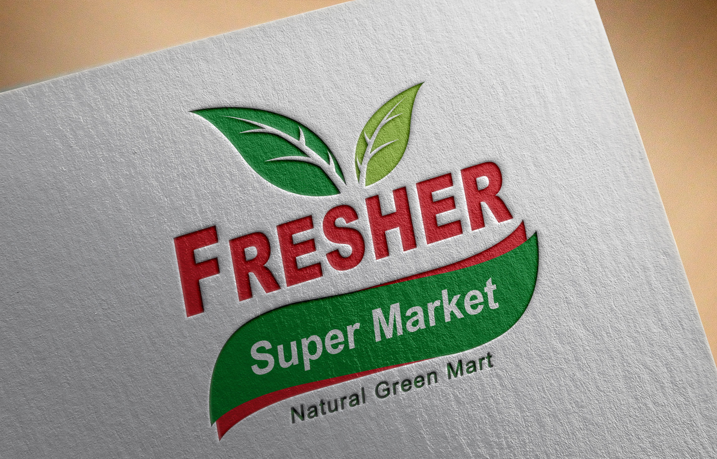 Free Super Market PSD Logo Design