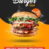 High-Quality Burger Flyer Template