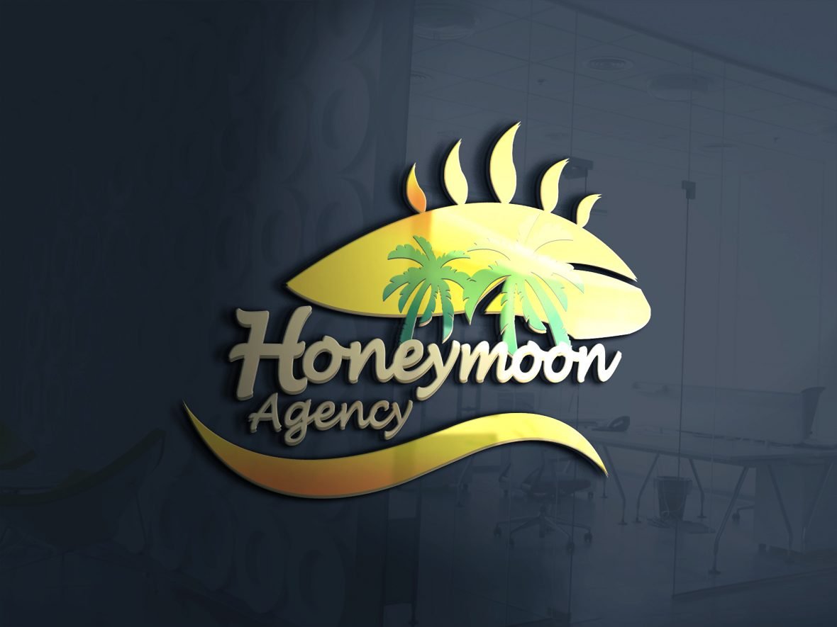 Honeymoon Travel Tour Logo Template