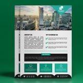 Modern Black&Green Flyer Design