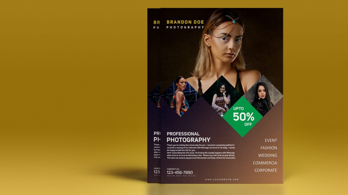 Must Have Photographer Flyer .PSD Template Design