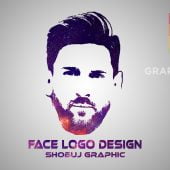 Free .PSD Face Logo Template