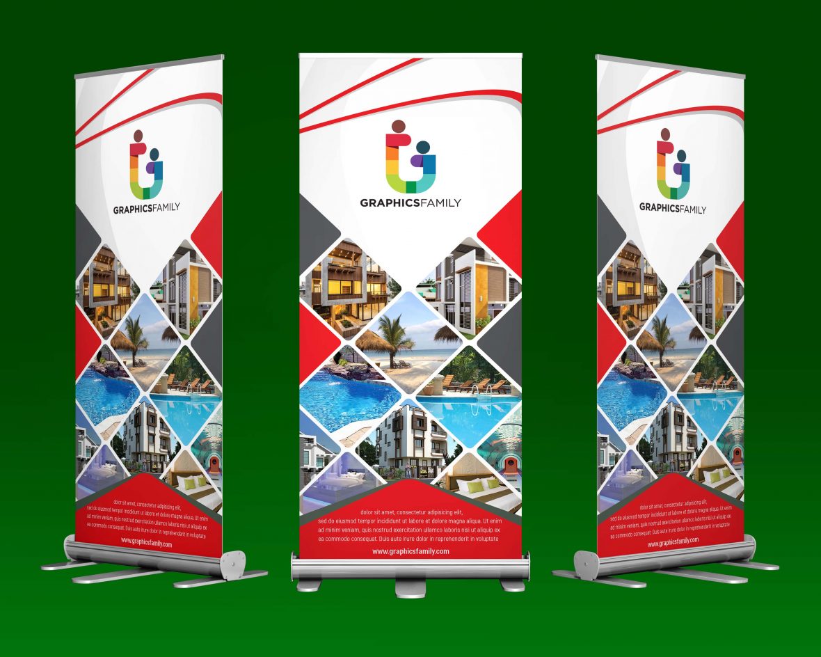 Roll Up Banner Design Inspiration - photos and vectors