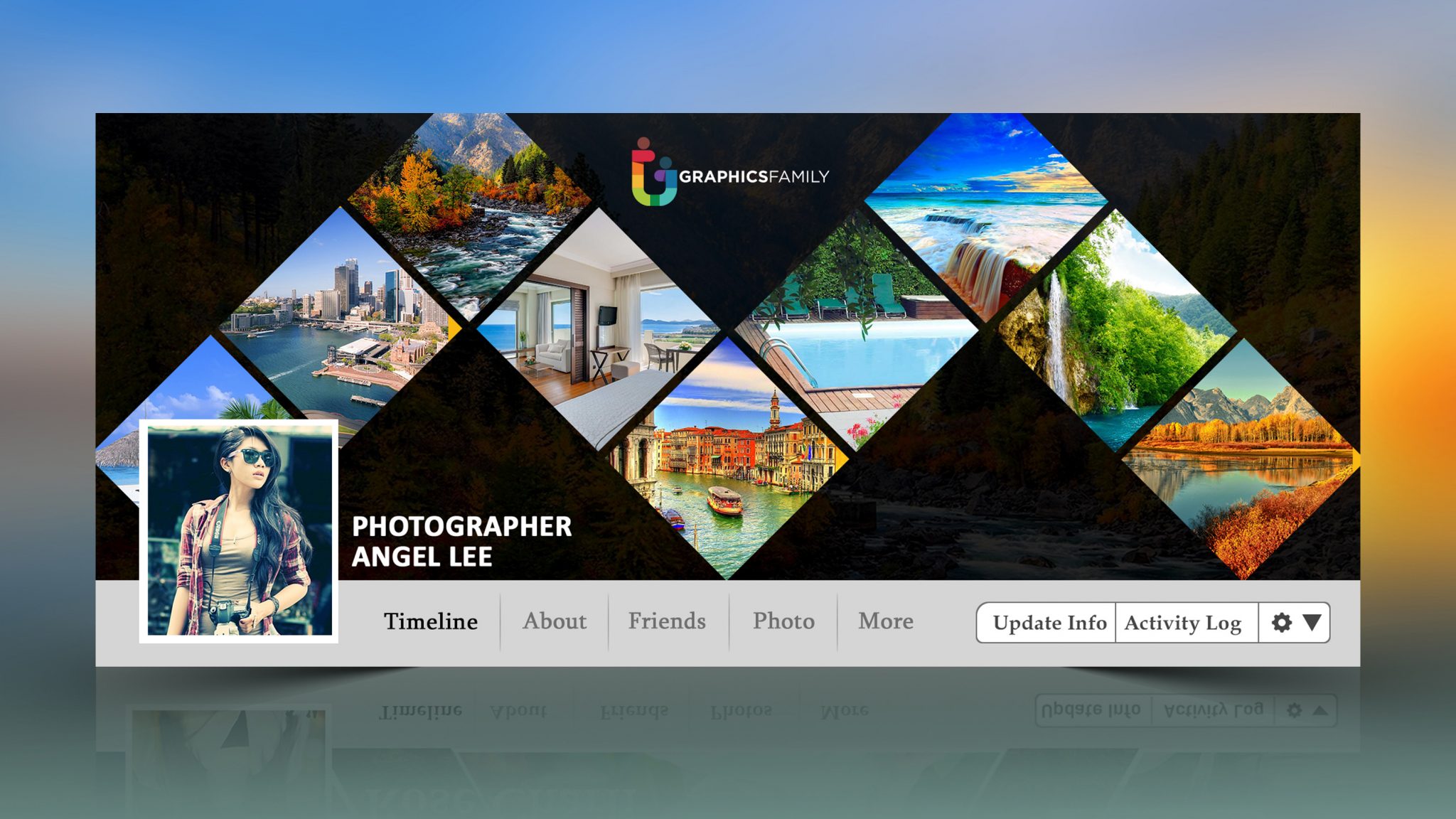 Photographer Facebook Cover Design GraphicsFamily