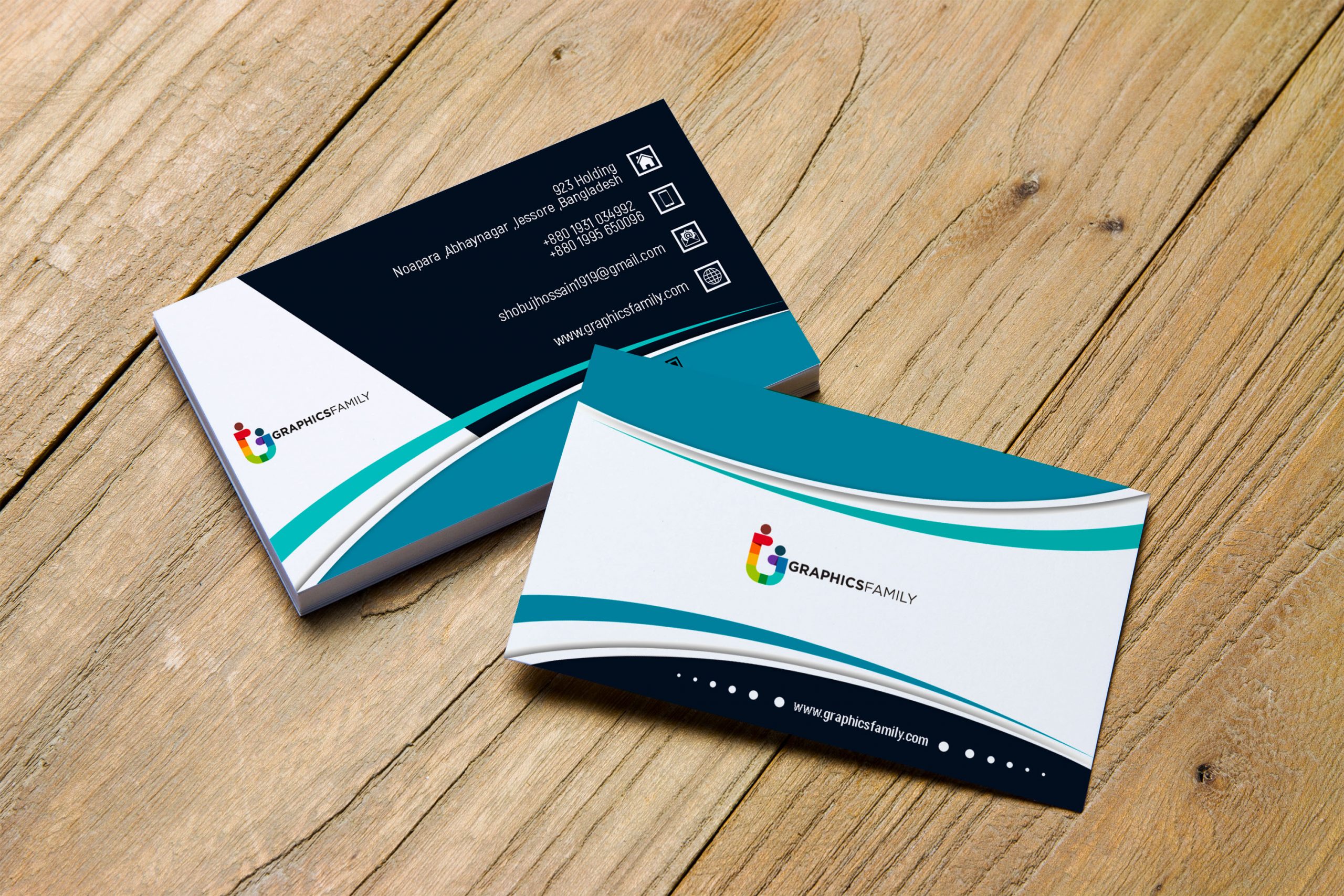 Stylish Business Card Design Template Free Download