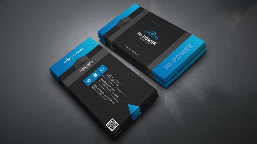 Technology Manager Business Card Design – GraphicsFamily