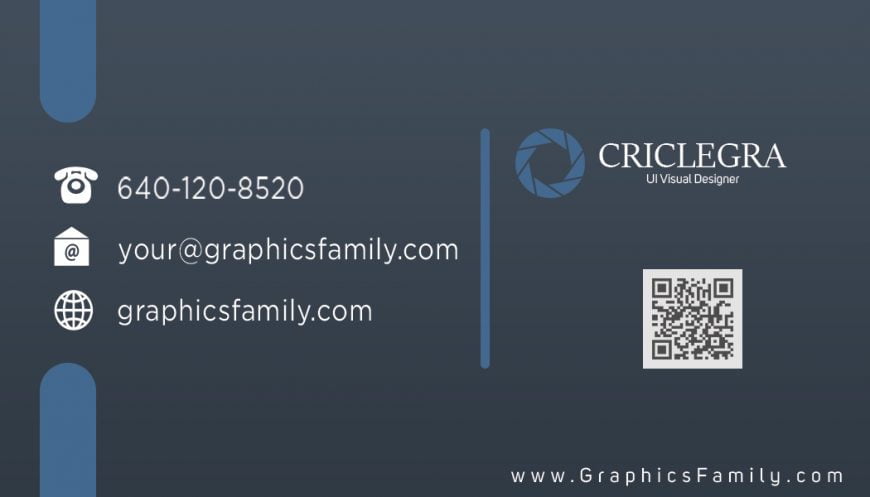 UI Visual Designer Business Card Template – GraphicsFamily