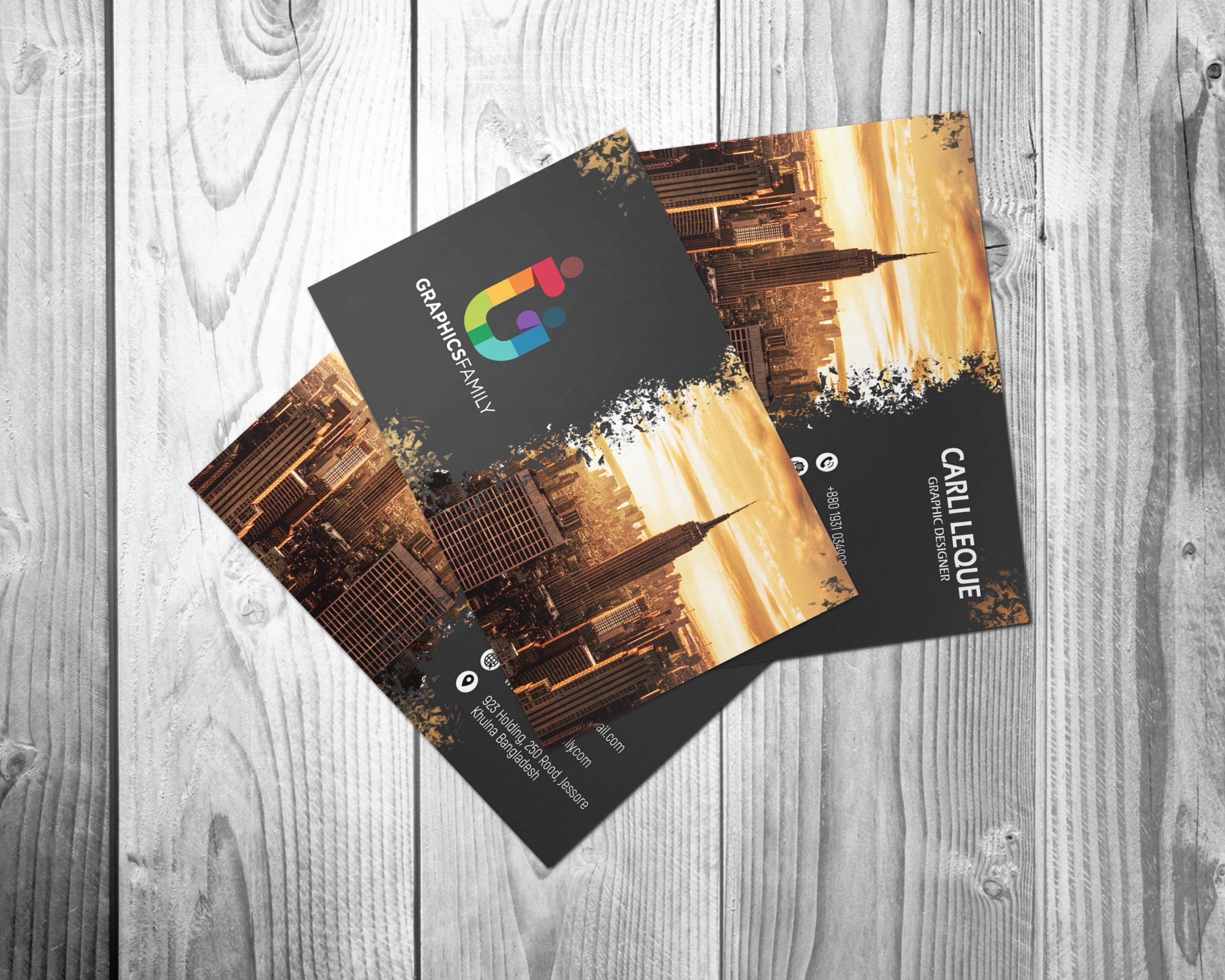 Advertising Operations Specialist Business Card .PSD Design