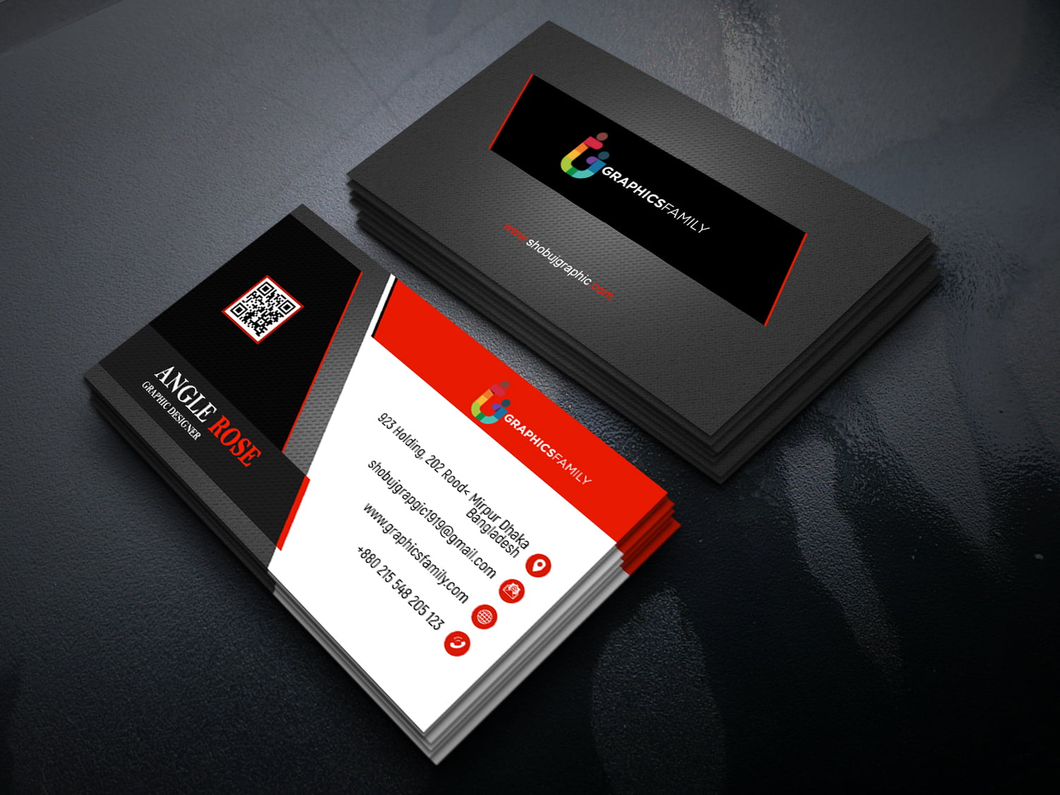 Commercial Banker Business Card Design – GraphicsFamily