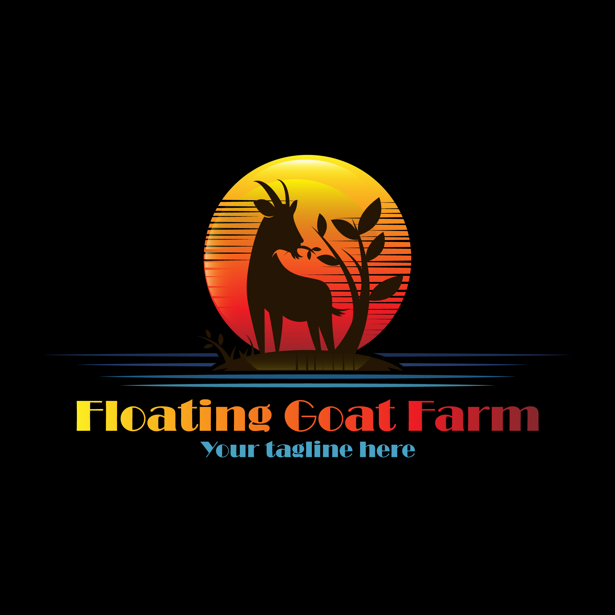 Goat Farm Logo Vector Cattle Farm Logo Stock Illustration - Download Image  Now - Abstract, Agricultural Field, Agriculture - iStock