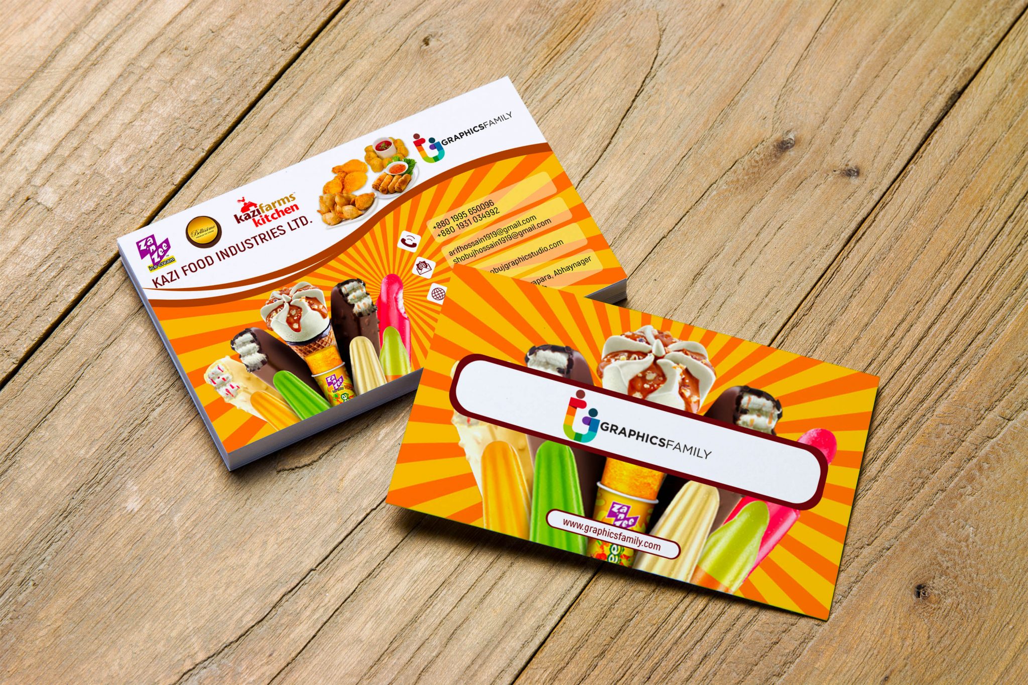 Food&Sweets Business Card Template – GraphicsFamily