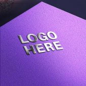 Metallic Shine Logo Mockup