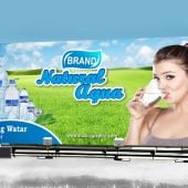 Water Billboard PSD Banner Design