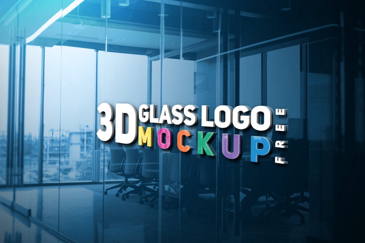Download 3D Glass Logo Mockup - GraphicsFamily