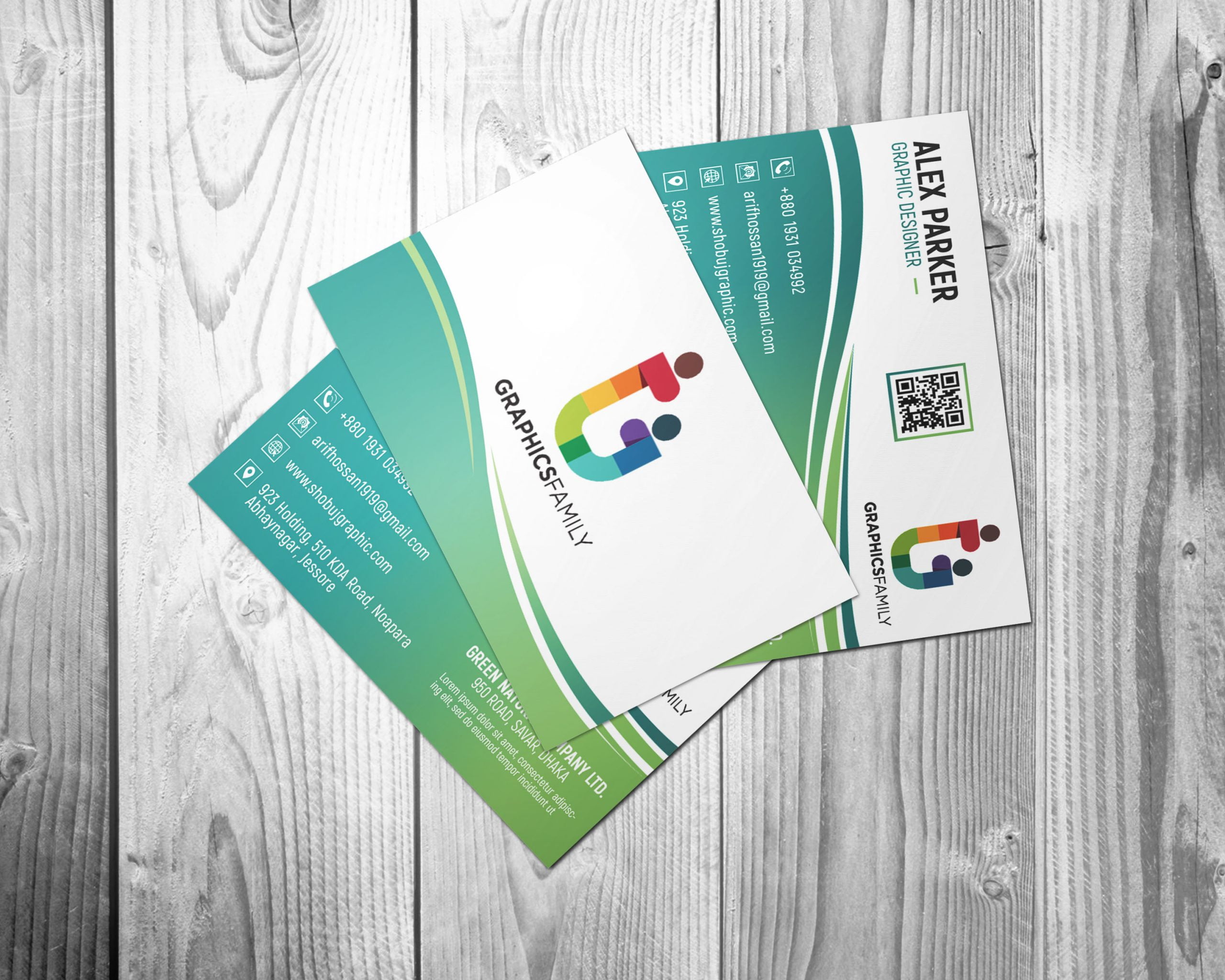 Market Research Business Card Template Photoshop