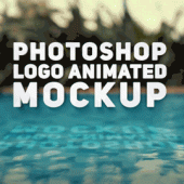 Photoshop Logo Animated Mockup