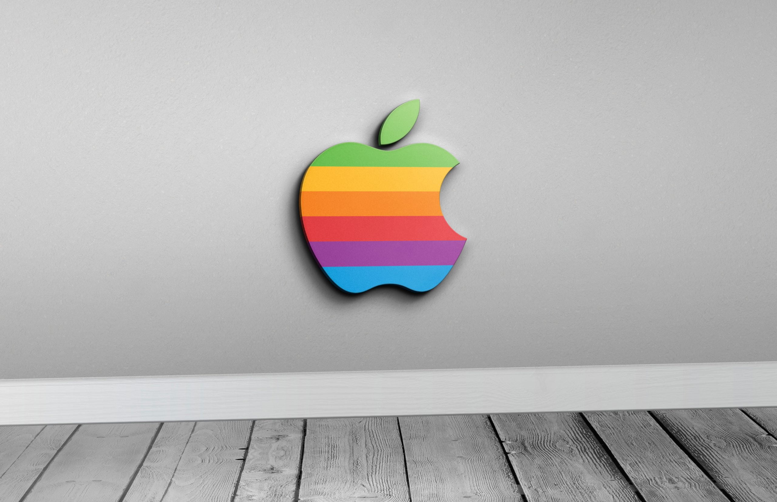 Apple-3d-Black-Logo-Mockup