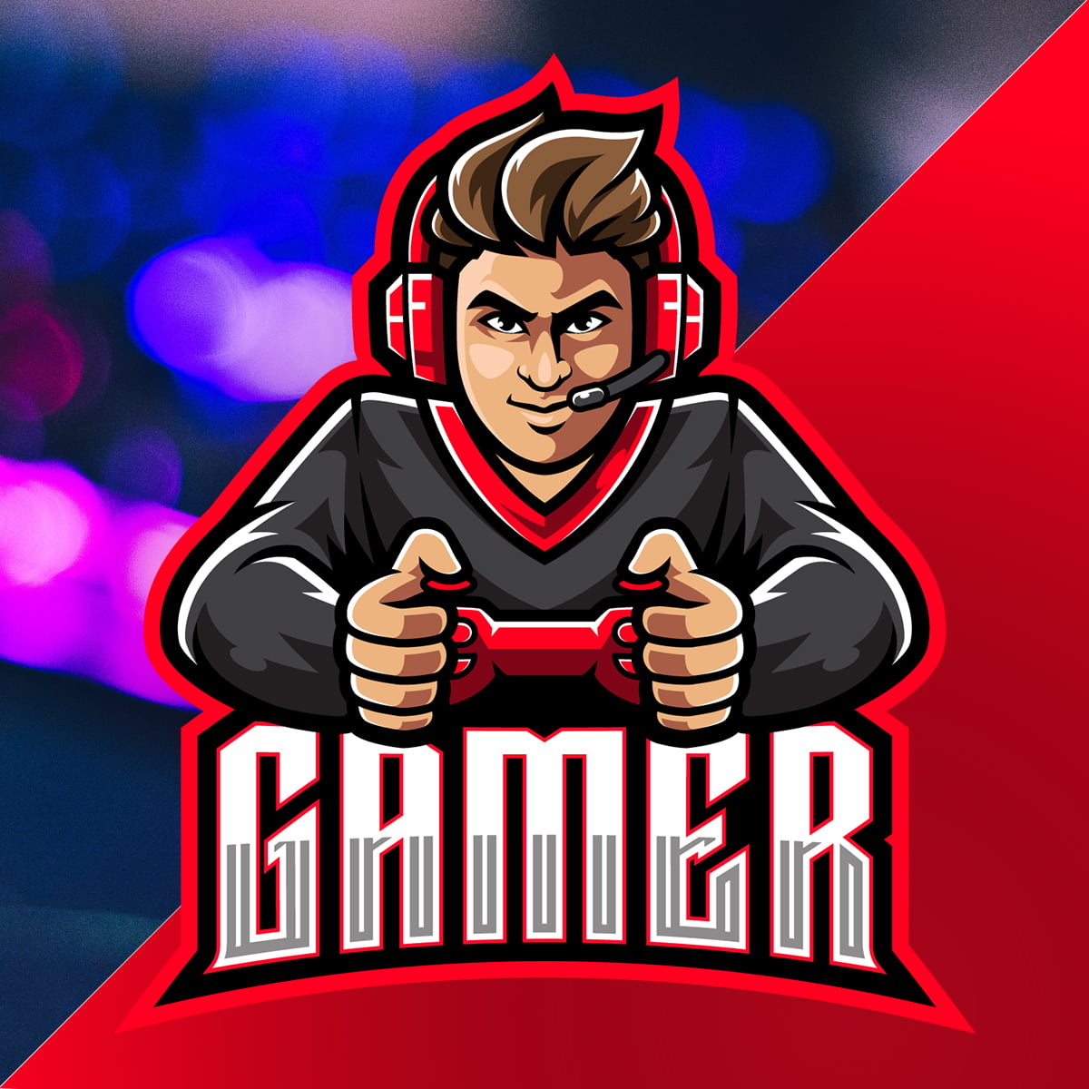 Free Gaming Logo Mascot Graphicsfamily