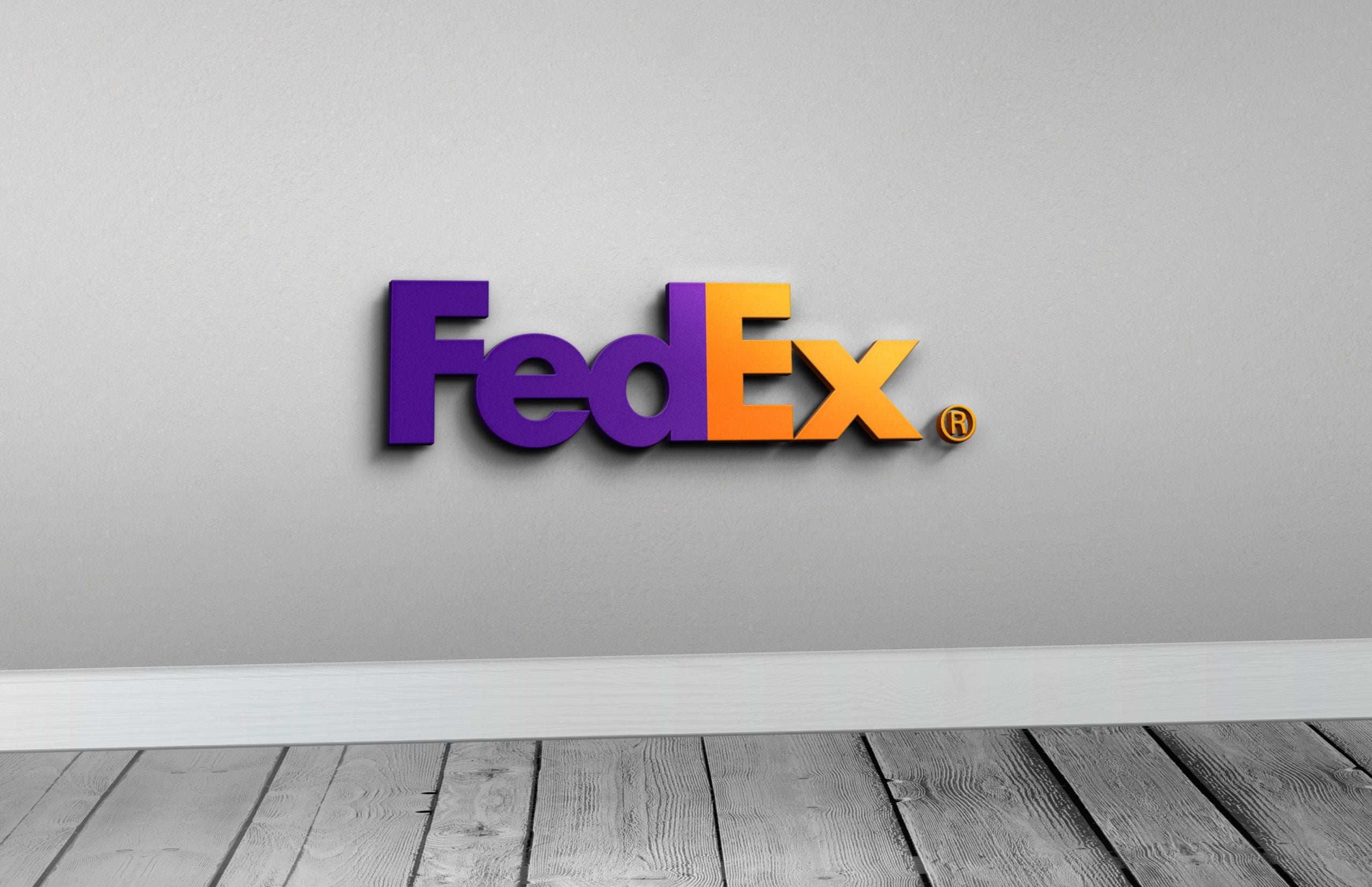 Fedex-Logo-3d-Black-Logo-Mockup