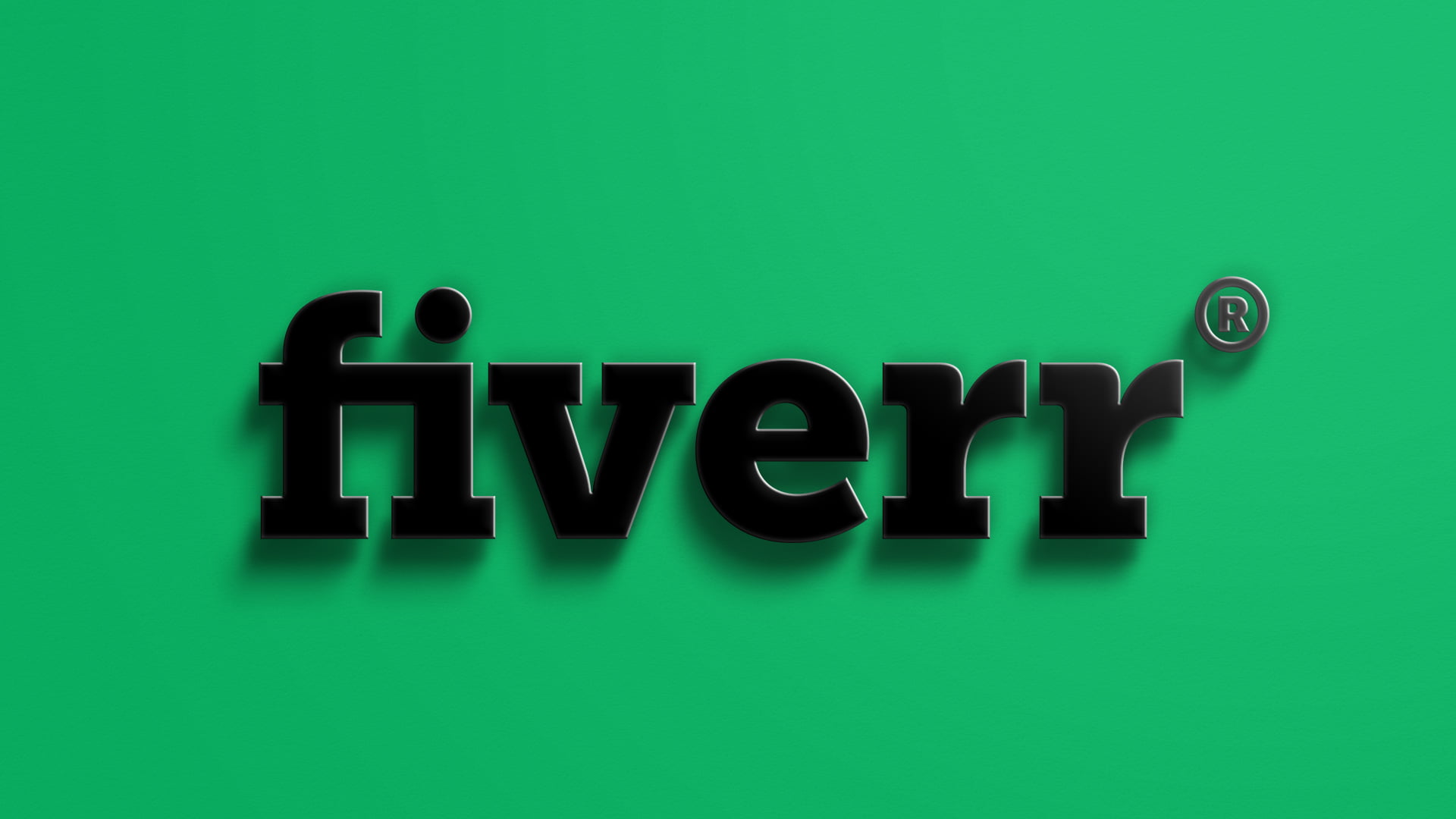 Fiverr. Логотип Fiverr. Fiverr logo на прозрачном фоне. Logo Mockup.