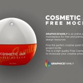 Free Cosmetic Jar Mockup