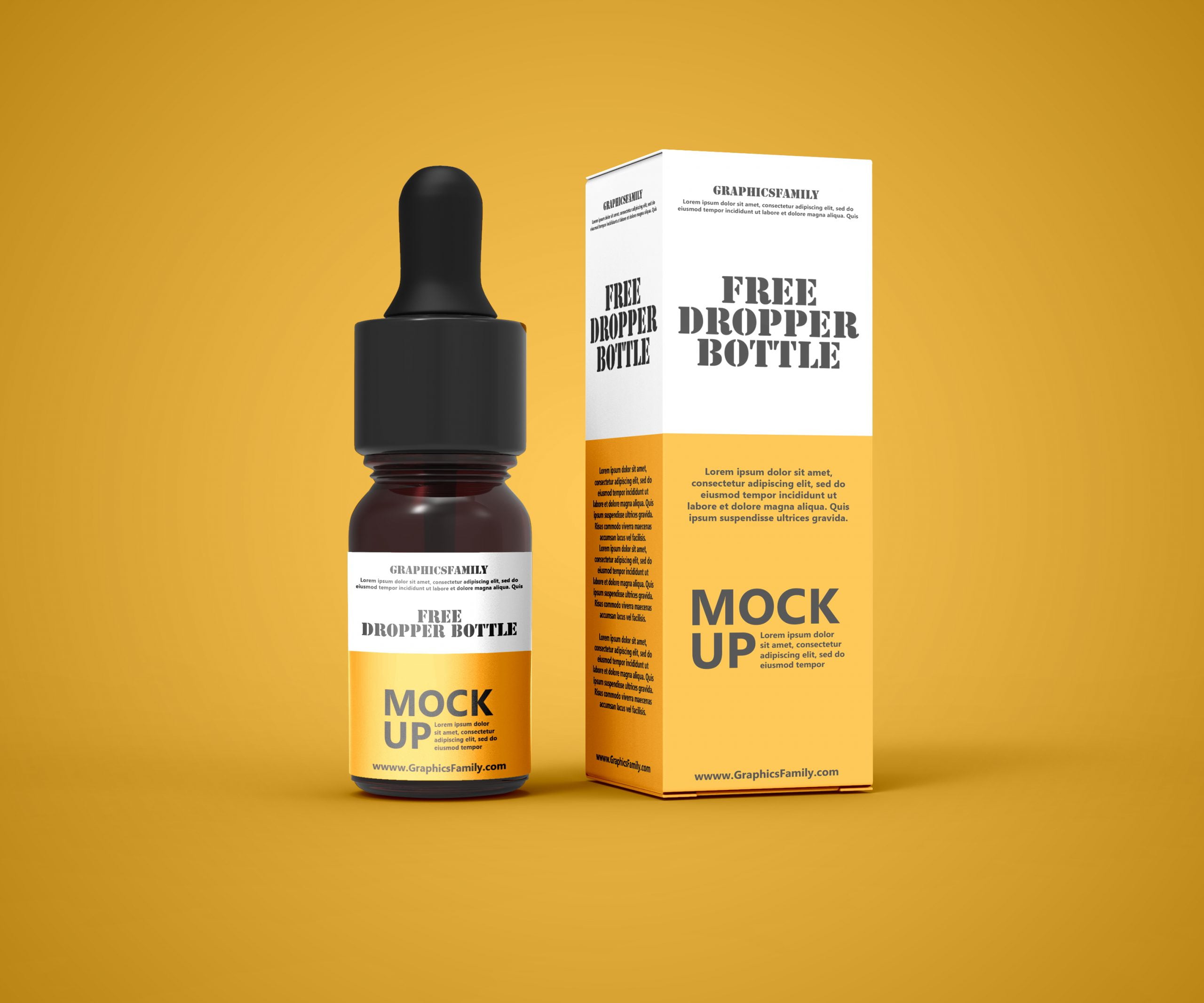 Free Dropper Bottle Mockups (PSD)