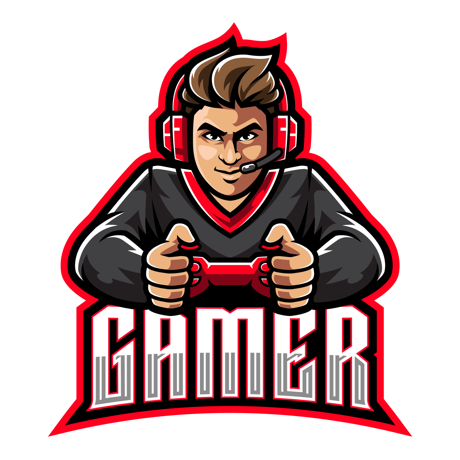 Free Gaming Logo Mascot – GraphicsFamily