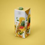 Free Paper Juice Box Mockup