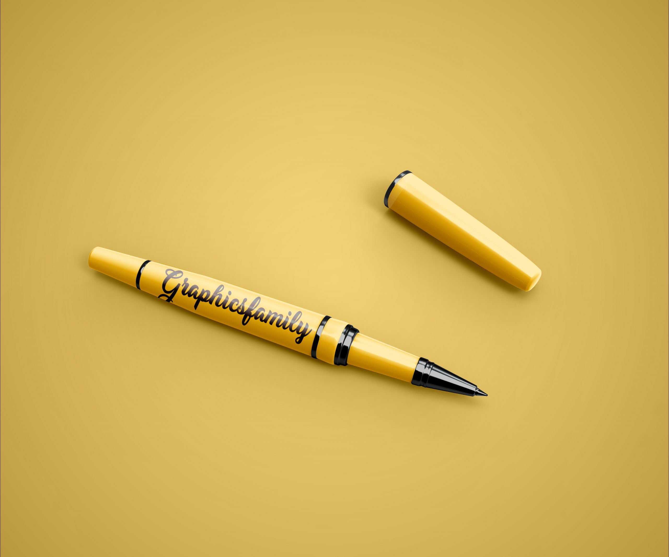 Download Free Pen Photoshop Mockup - GraphicsFamily