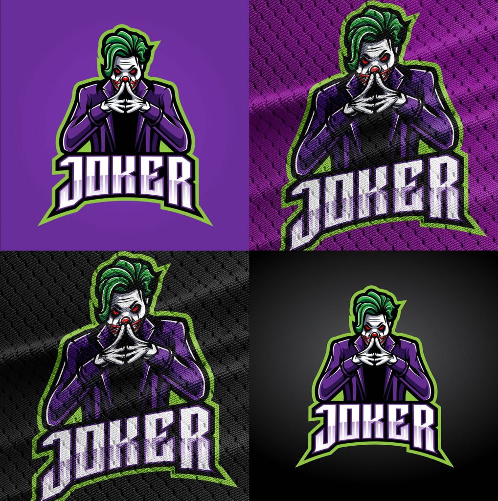 Free Joker Logo Mascot – GraphicsFamily