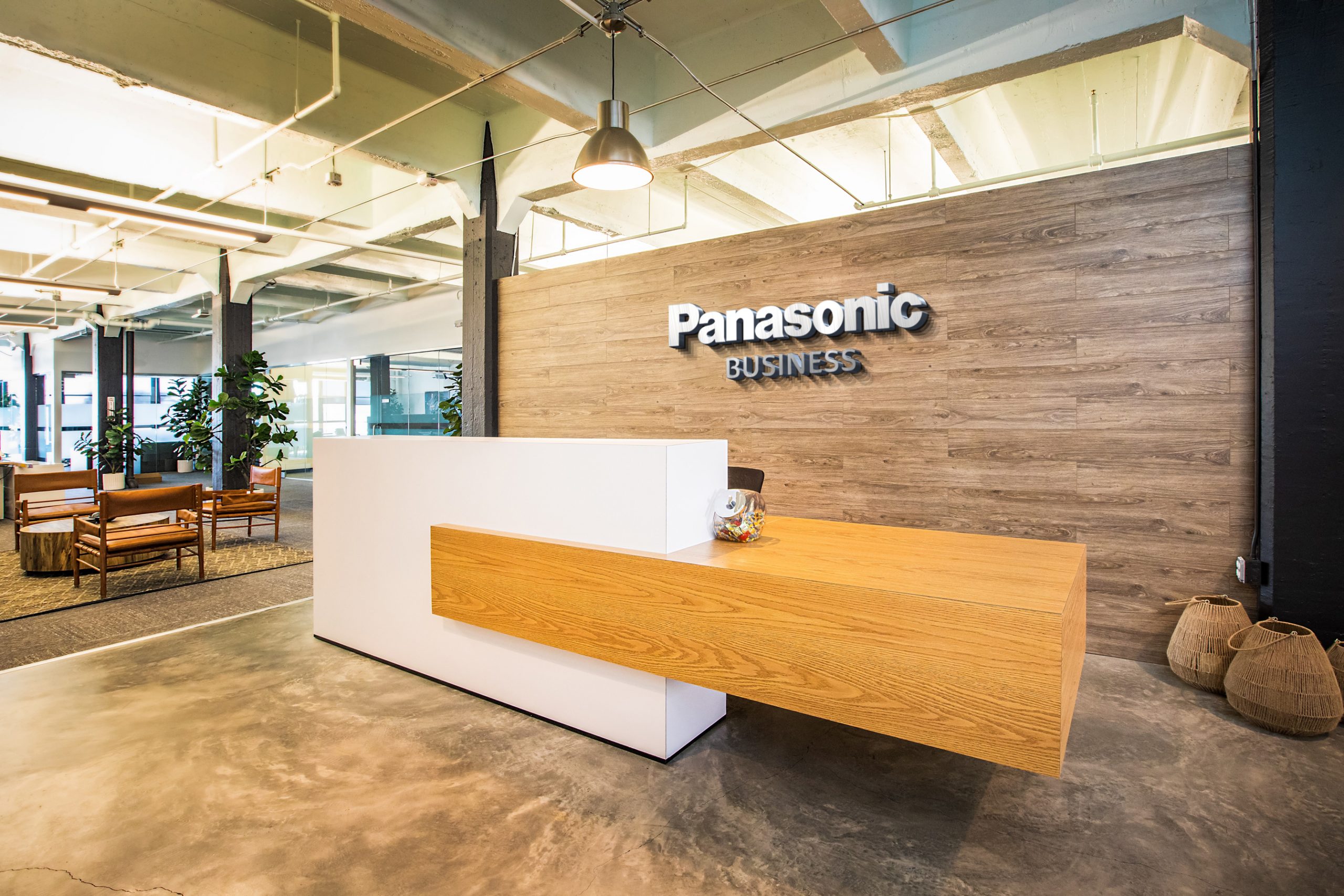 Panasonic-Business-Logo-Free-Reception-Desk-Mockup